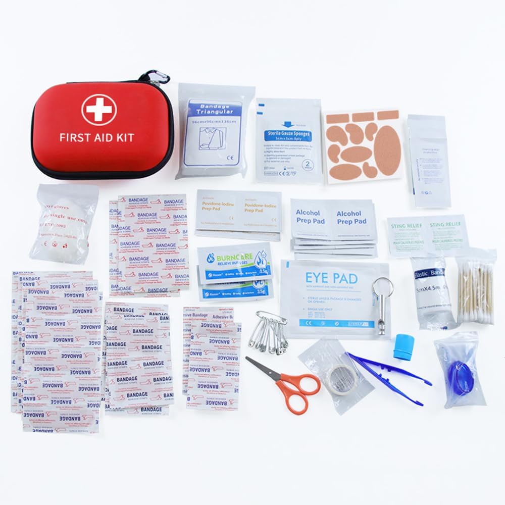 Botiquín de Primeros Auxilios Portátil, 115 PCS Botiquin Primeros Auxilios