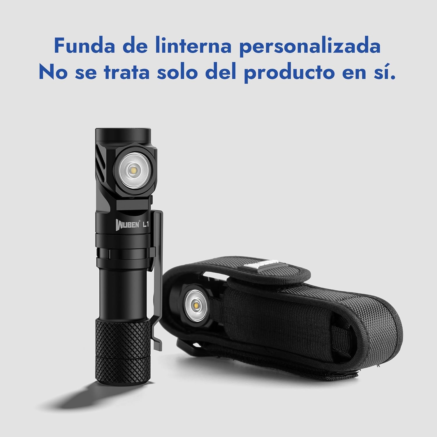WUBEN L1 Linternas LED Alta Potencia 2000 Lúmenes, Linterna LED Recargable USB Táctica Militar Potente, Linterna Pequeña