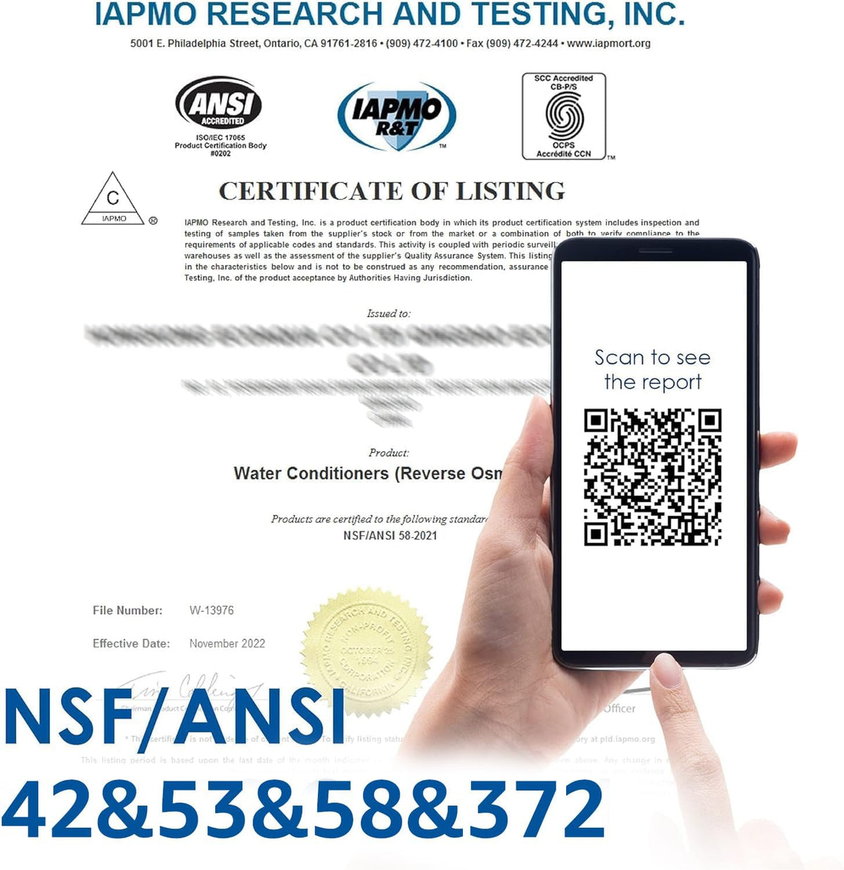 Waterdrop Sistema de filtración de agua potable de ósmosis inversa RO, certificado NSF, reducción TDS, flujo rápido de 4