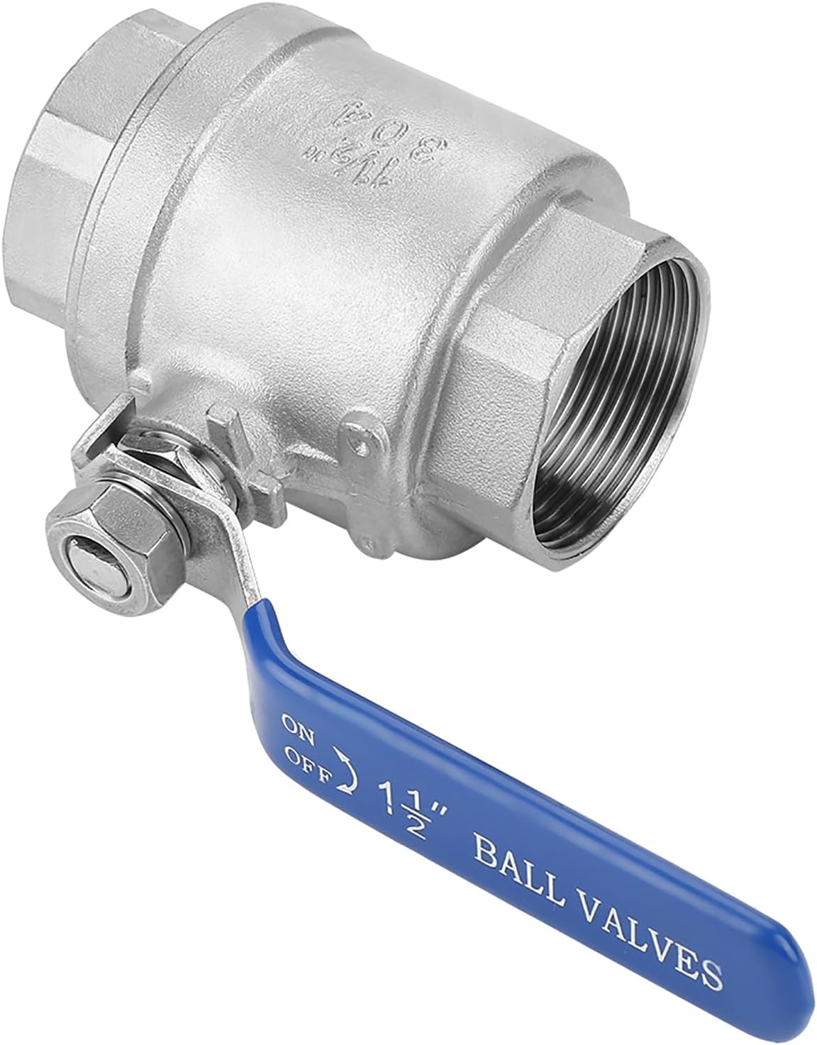 304 Acero Inoxidable 1-1/2 DN40 Válvula de Bola de Dos Piezas 1000 Wog, Apertura Rápida para Control de Agua, Aceite y G