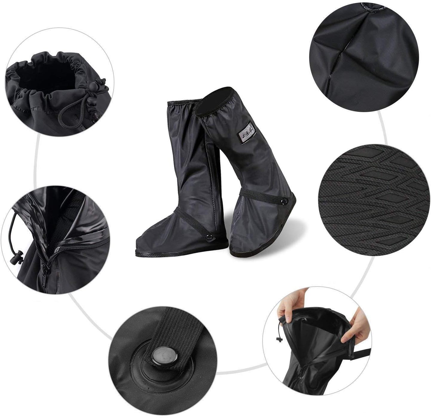 Protector de Zapatos ,Impermeable Cubiertas de Zapatos Lluvia nieve cubrebotas para hombre o mujer - Exteriores biciclet