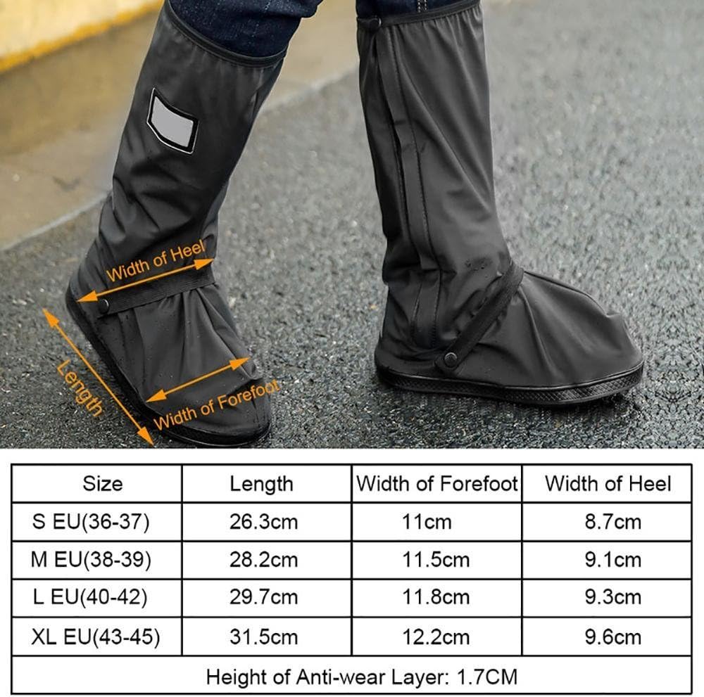 Protector de Zapatos ,Impermeable Cubiertas de Zapatos Lluvia nieve cubrebotas para hombre o mujer - Exteriores biciclet
