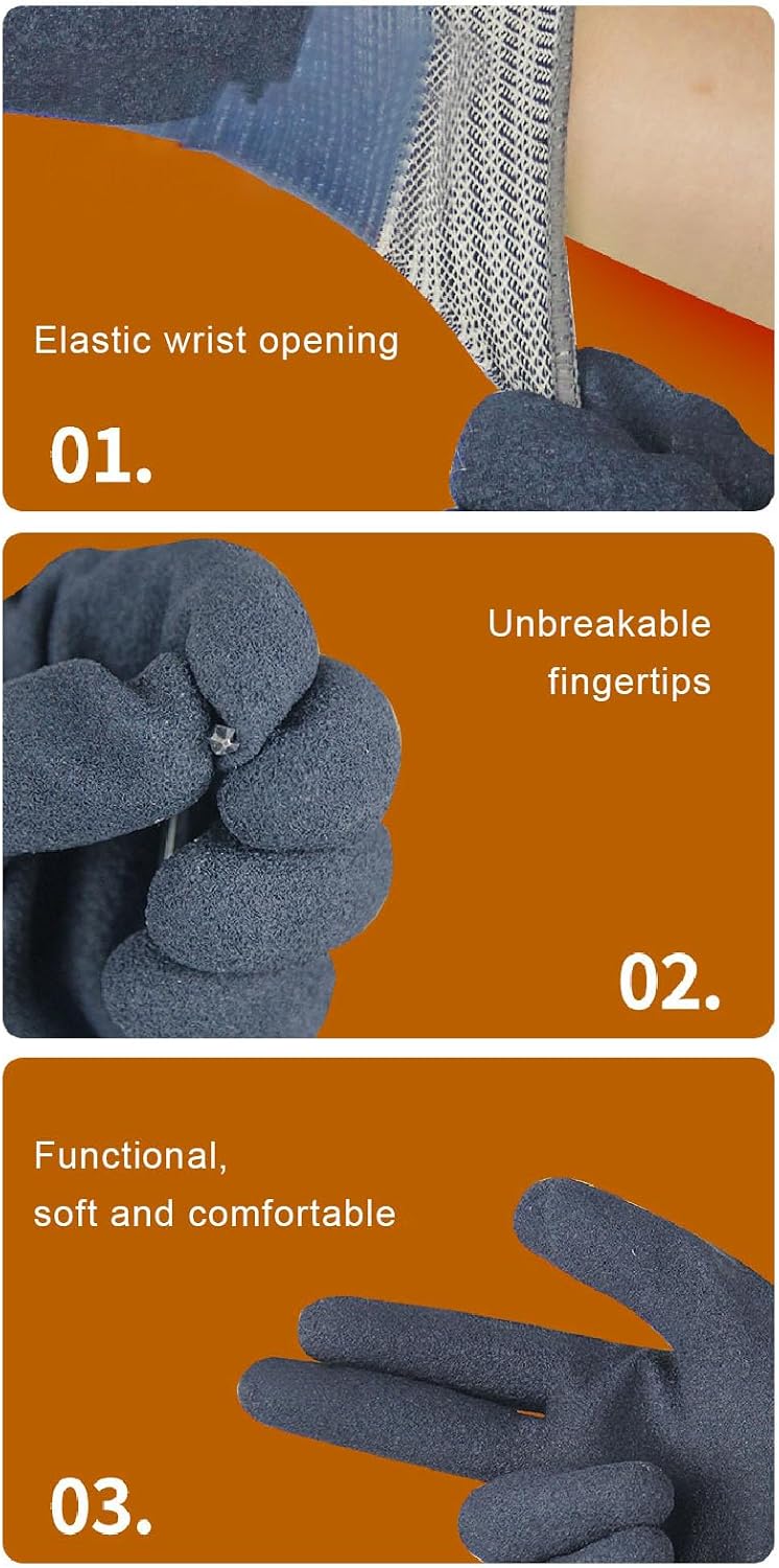 Cocoarm Guantes Electricista Aislantes, 1000V Guantes Dieléctricos Guante de Trabajo Guantes de Goma Aislante para Traba