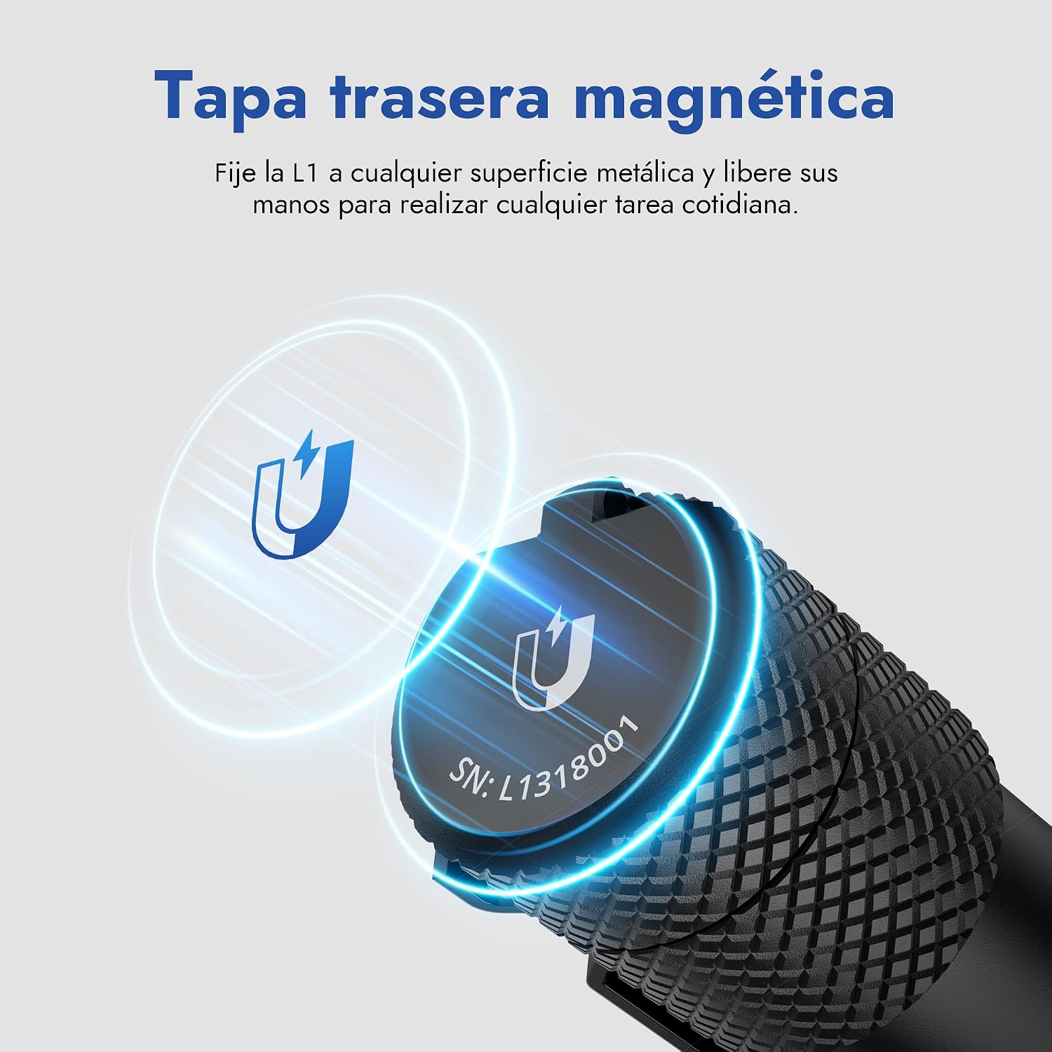 WUBEN L1 Linternas LED Alta Potencia 2000 Lúmenes, Linterna LED Recargable USB Táctica Militar Potente, Linterna Pequeña