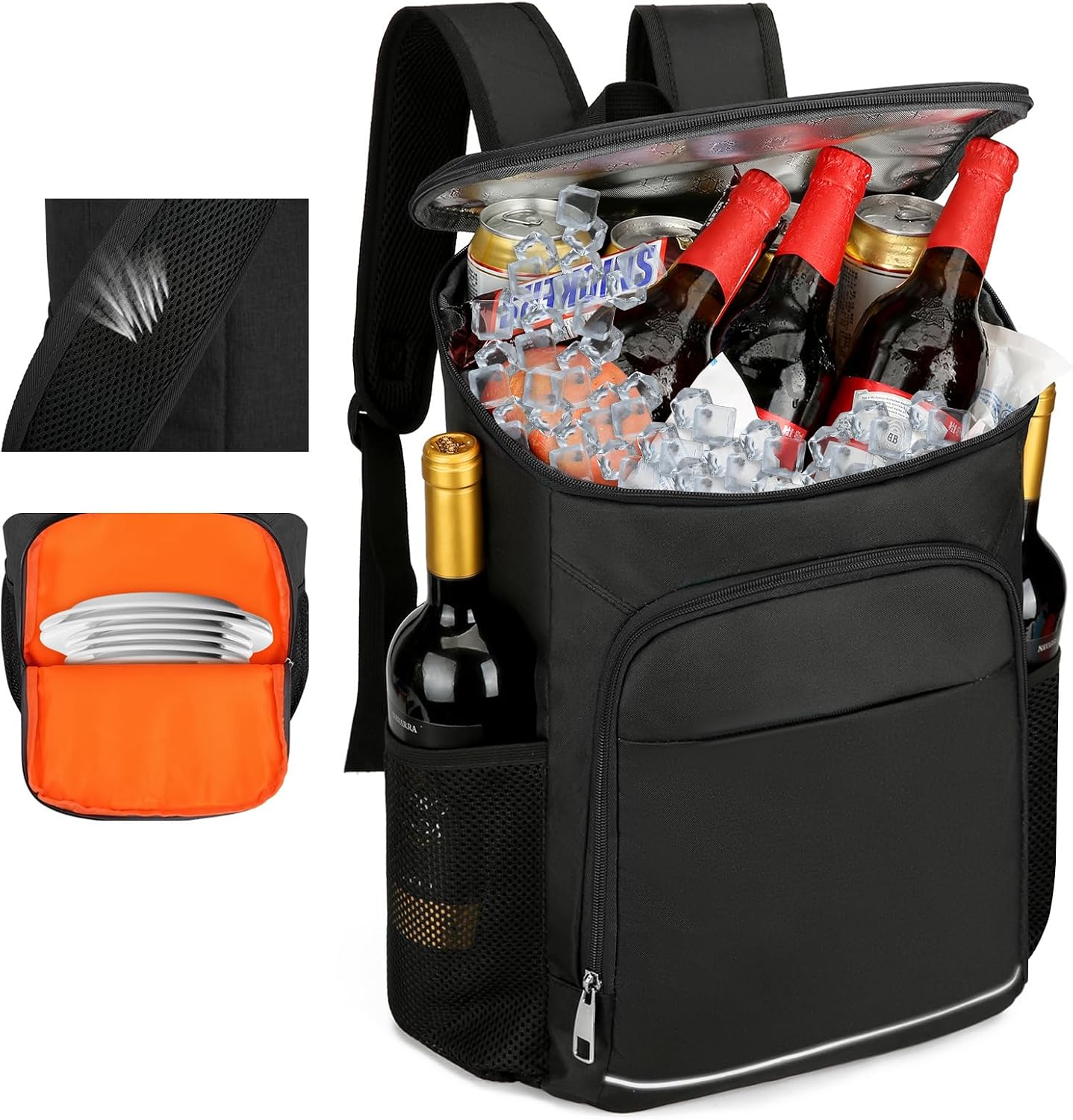 EMAGIE Mochila Hielera Grande - Hielera Portatil 30L Mochila Termica Aislada Impermeable y a Prueba de Fugas Hielera par