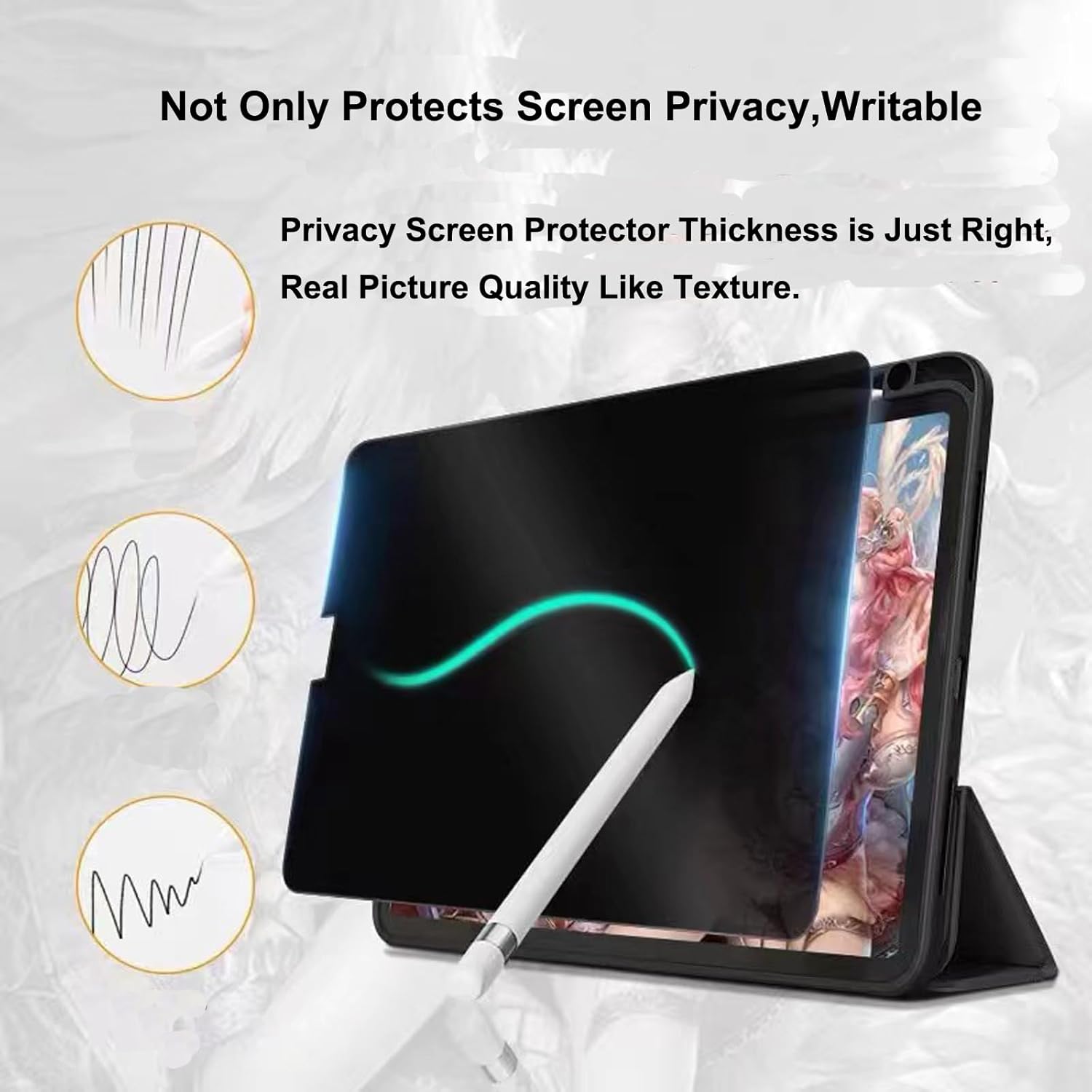 Protector de visualización de privacidad para Samsung Galaxy Tab S10 Ultra 14.6 pulgadas/Galaxy Tab S9/S8 Ultra 14.6 pul