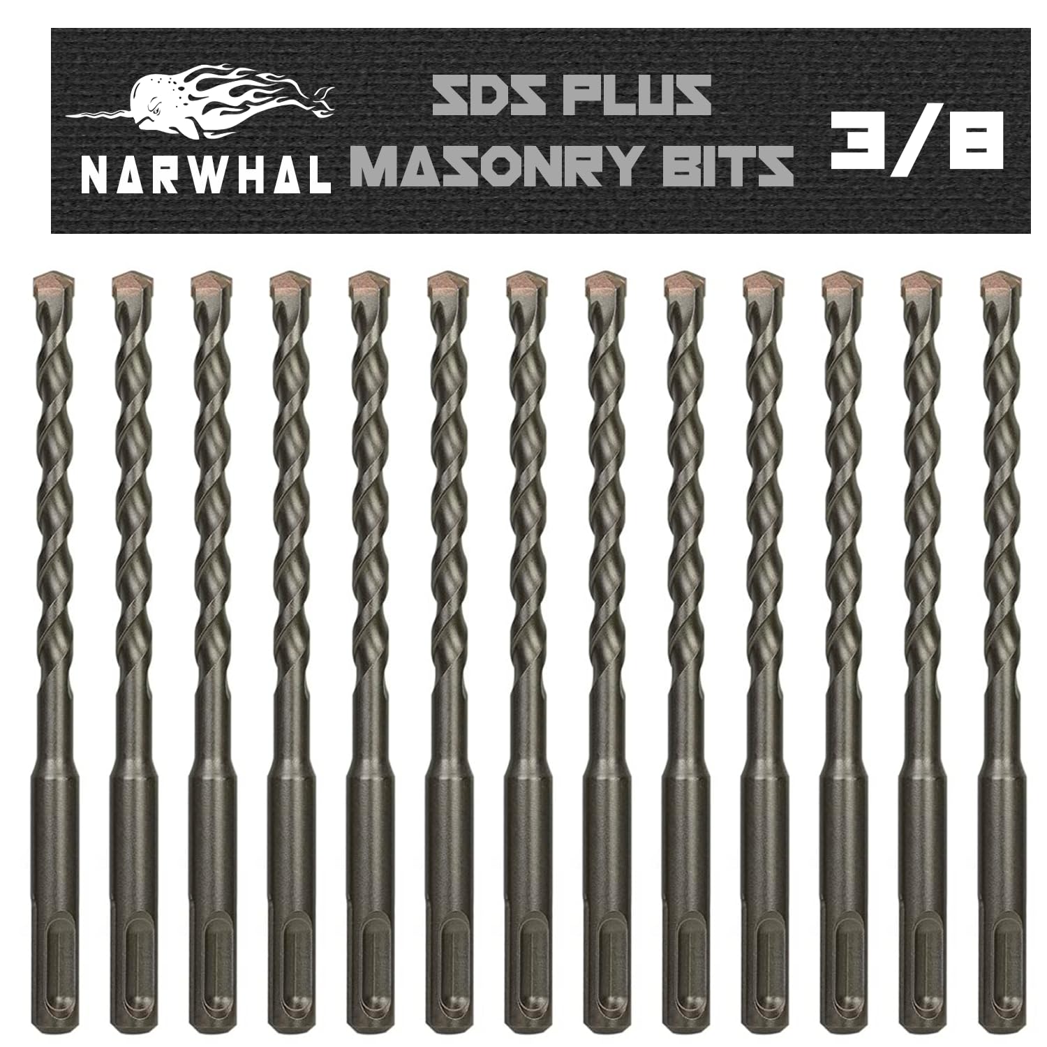 SDS Plus - Broca de mampostería de 1/2 x 18 pulgadas para martillos rotativos (punta de carburo de grado industrial) ext