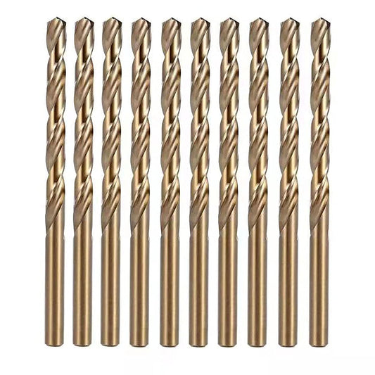 Juego de brocas de cobalto de 3/16 pulgadas, brocas de longitud Jobber con torsión M35, adecuadas para perforar en metal