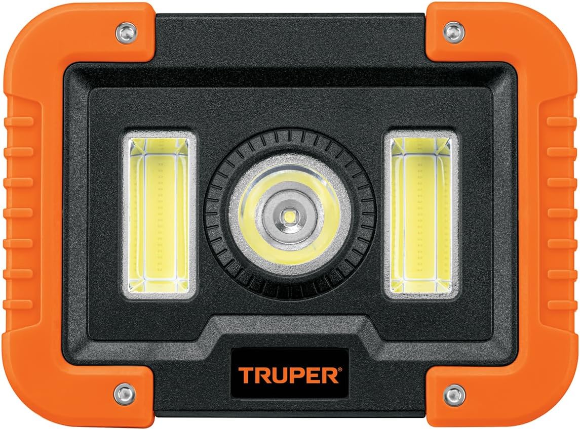 TRUPER LAT-1300, Lámpara LED recargable de trabajo, 1000 lúmenes