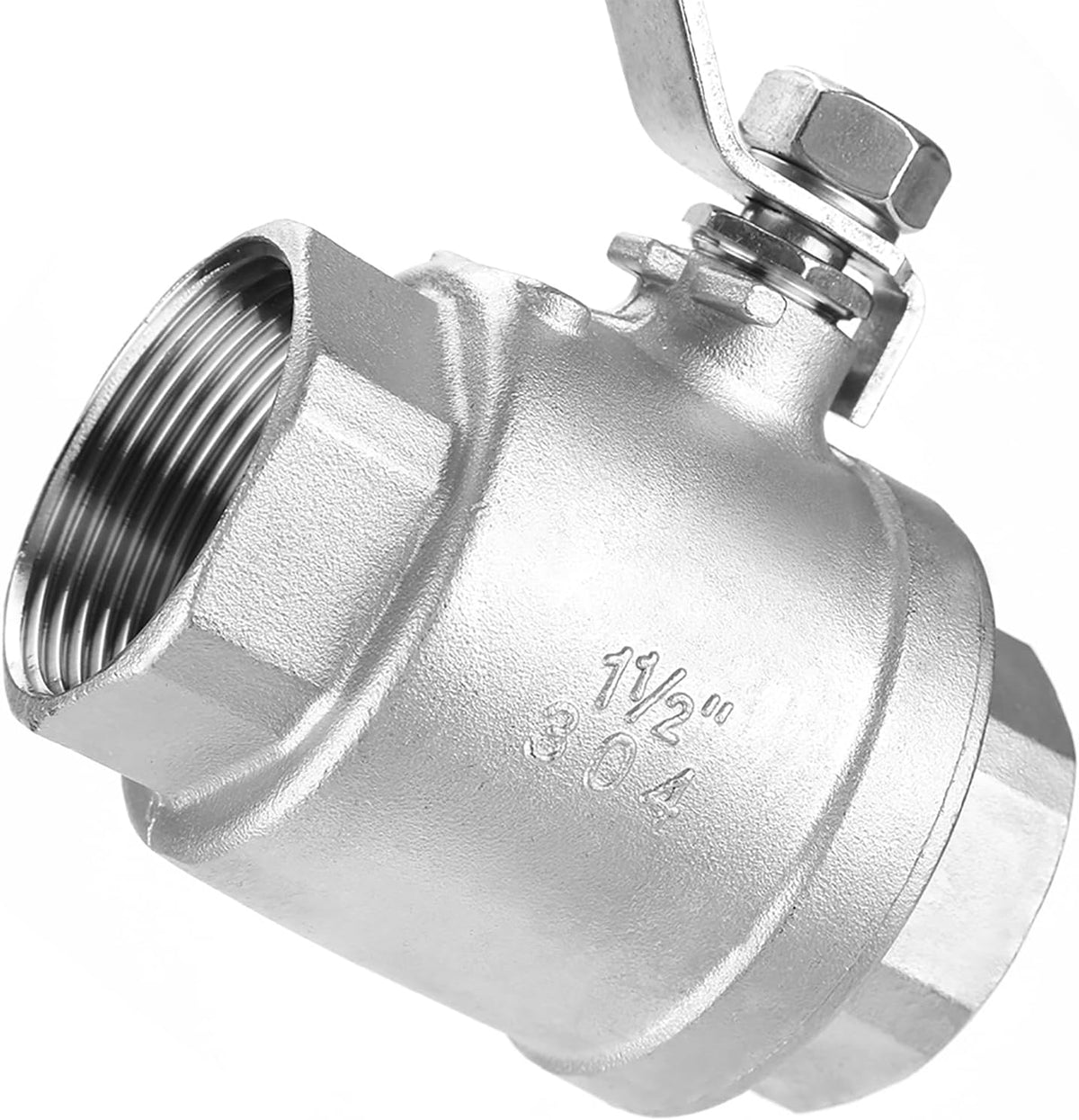 304 Acero Inoxidable 1-1/2 DN40 Válvula de Bola de Dos Piezas 1000 Wog, Apertura Rápida para Control de Agua, Aceite y G