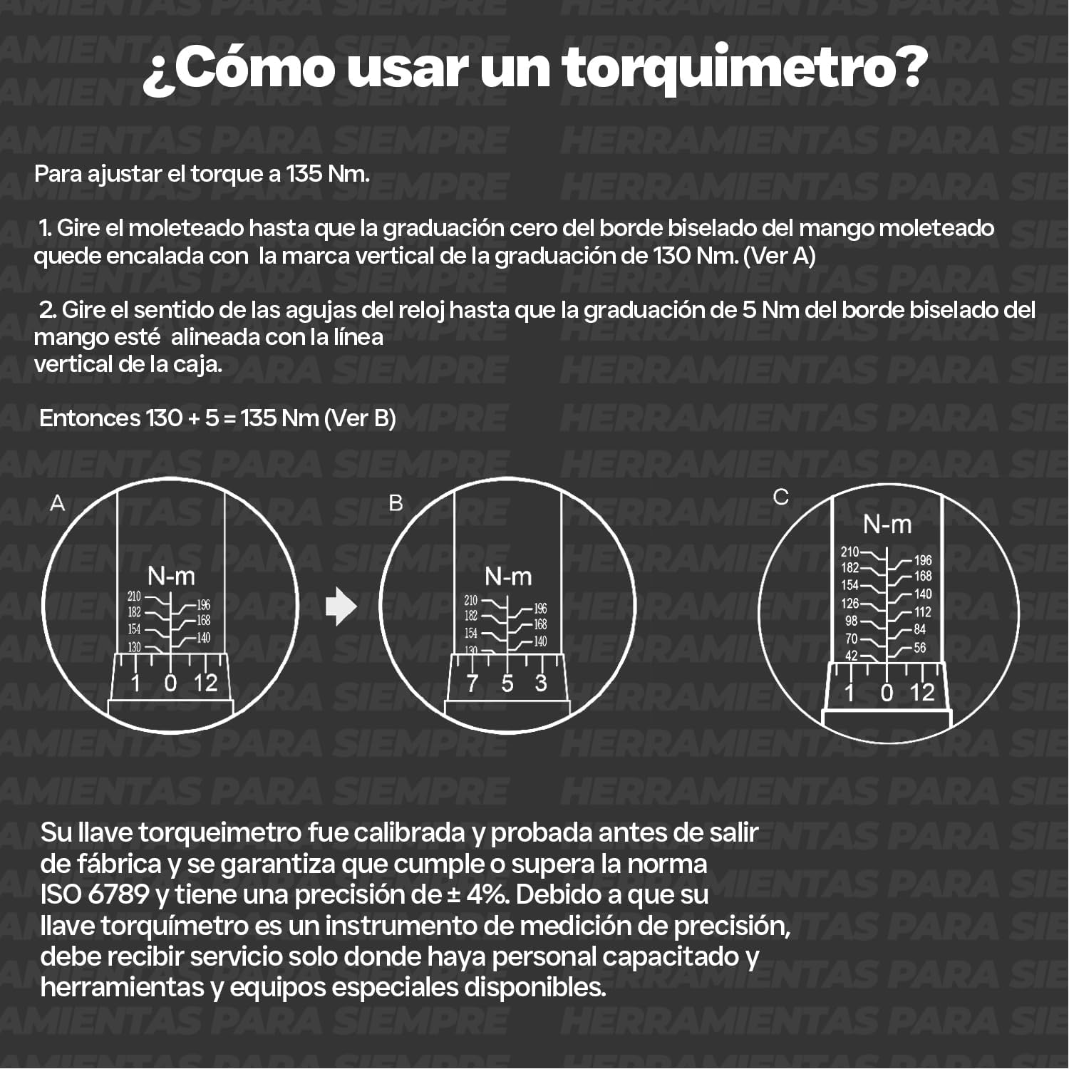 Knova Torquimetro tipo trueno profesional 1/2" con capacidad de 30-150 Pie/Lb, extensión 1/2" x 5" y adaptador 1/2" H x 