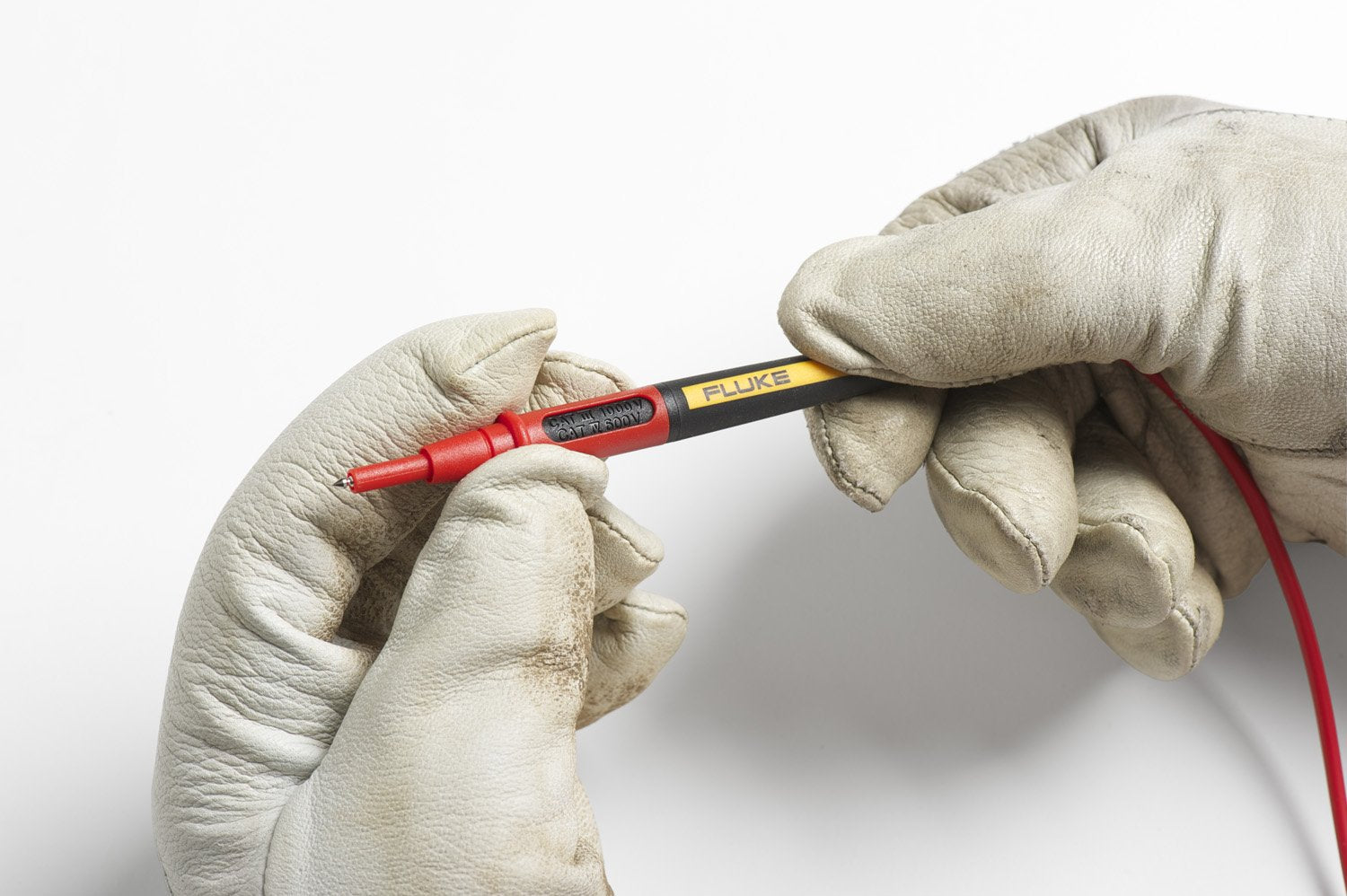 Fluke TL175 TwistGuard Cables de Prueba para Multímetros, Puntas Ajustables con Indicador de Desgaste WearGuard, Cat III