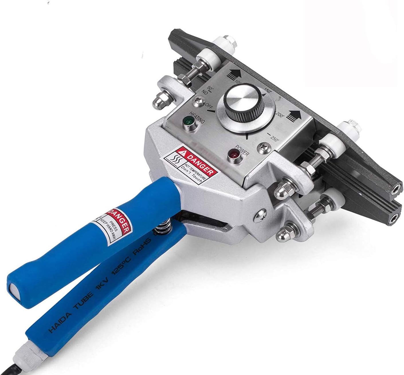 FKR-300 Sellador de calor manual con crimpado para bolsas, herramienta de sellado de calor, sellador de aluminio y papel