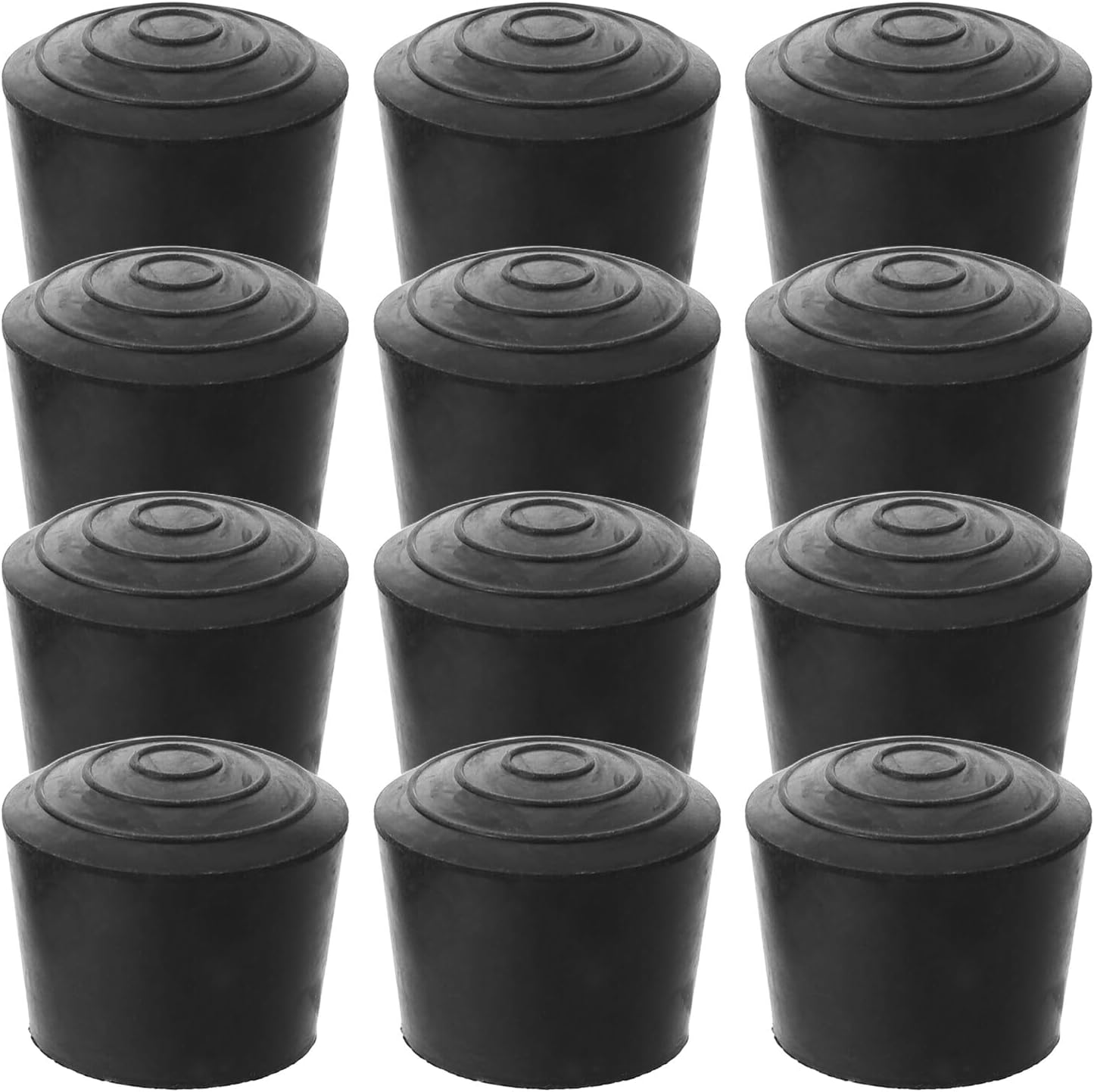 INOOMP Almohadillas para Pies de Silla y Tabla de Planchar, Goma Antideslizante 25 MM, 12 Unidades para Talleres Profesi