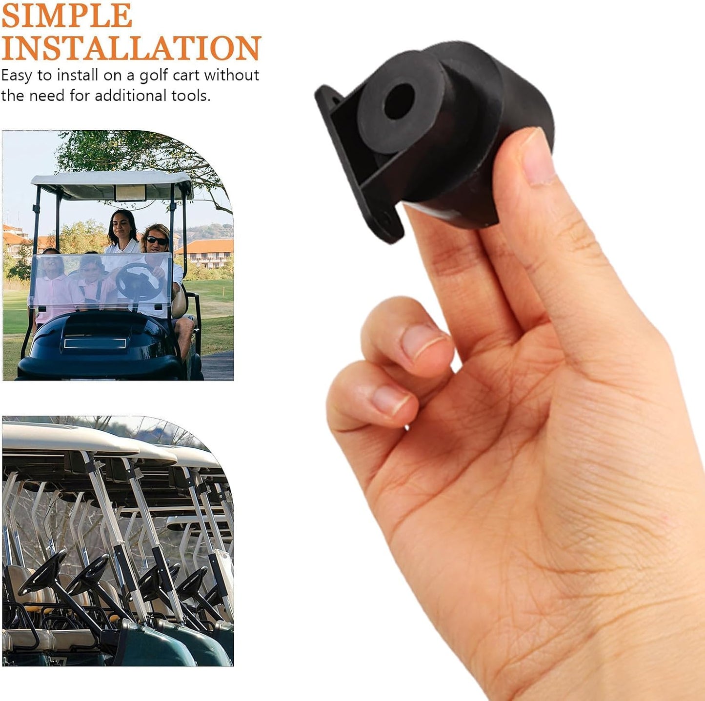 USHOBE Claxon para Carro de Golf con Diseño Impermeable y Sonido, Alarma de Marcha Atrás para Operación en Lluvia