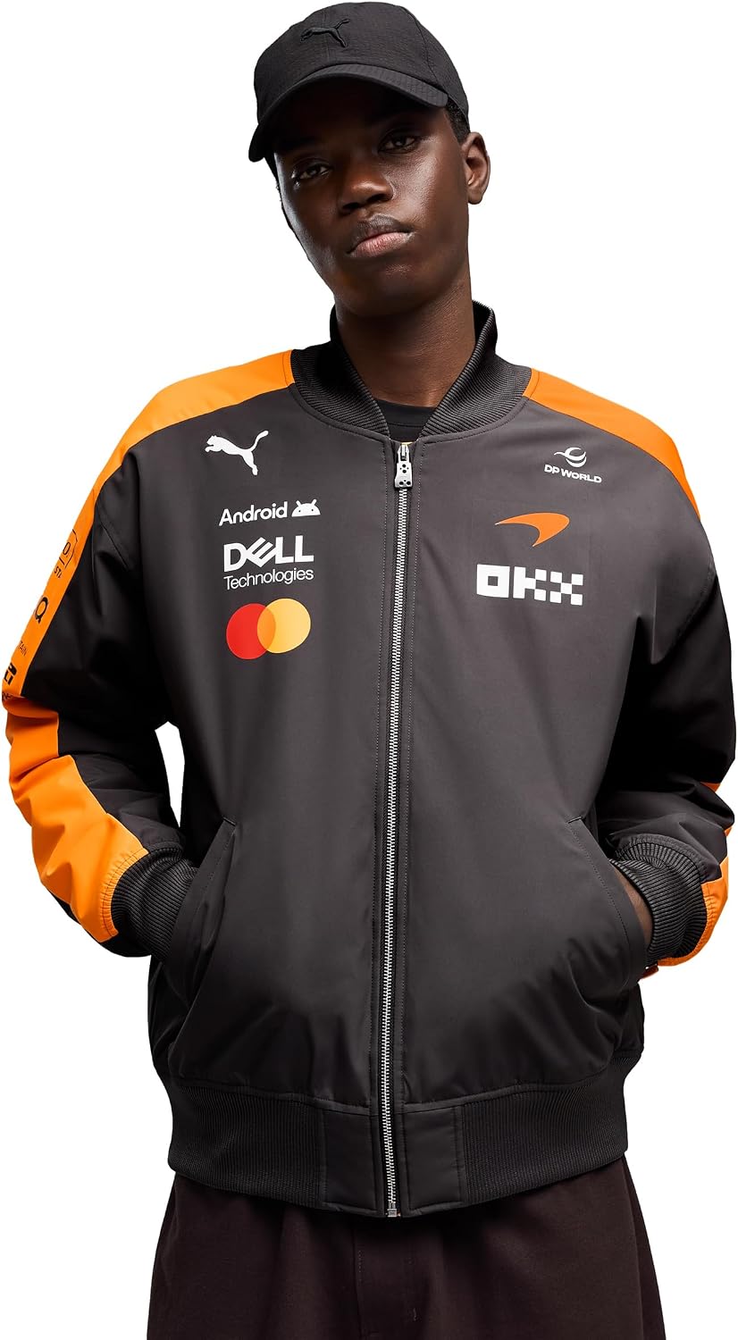 PUMA McLaren F1 2026 Team Bomber - chamarra para hombre, color naranja