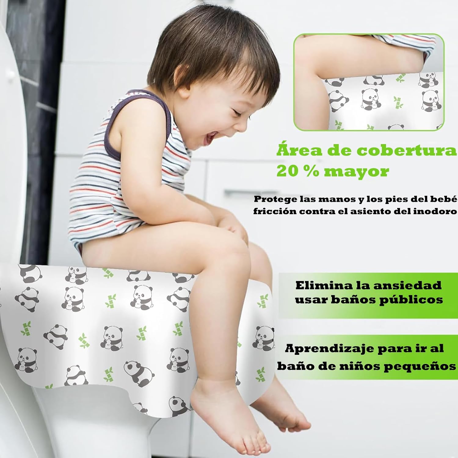 Desechables para Asiento Inodoro,Protector WC Desechable Impermeables Unidades Empaquetadas Individualmente Fundas WC Ta