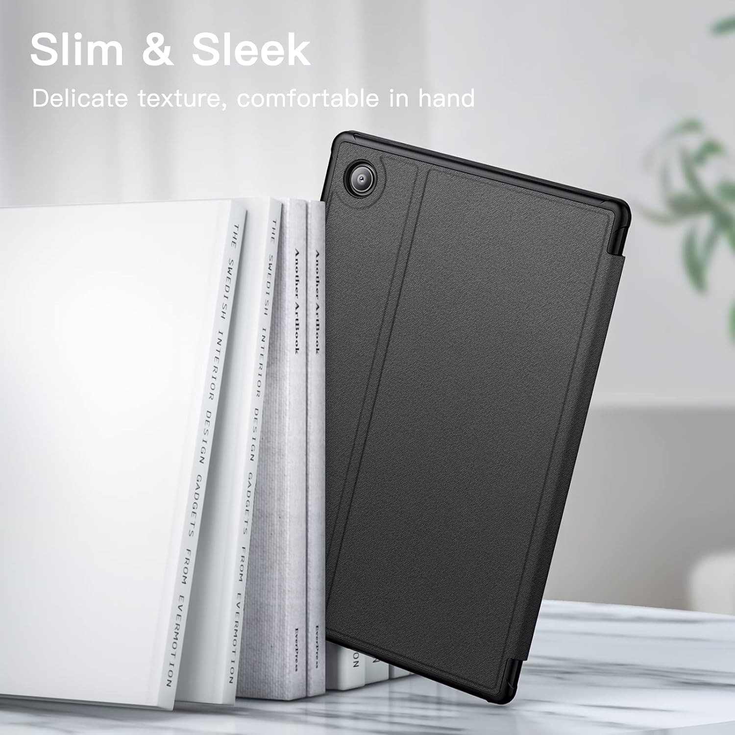 JETech Funda para Samsung Galaxy Tab A8 10.5 Pulgadas 2022 (SM-X200/X205/X207), Slim Folio Protectora Tablet Carcasa, Mú