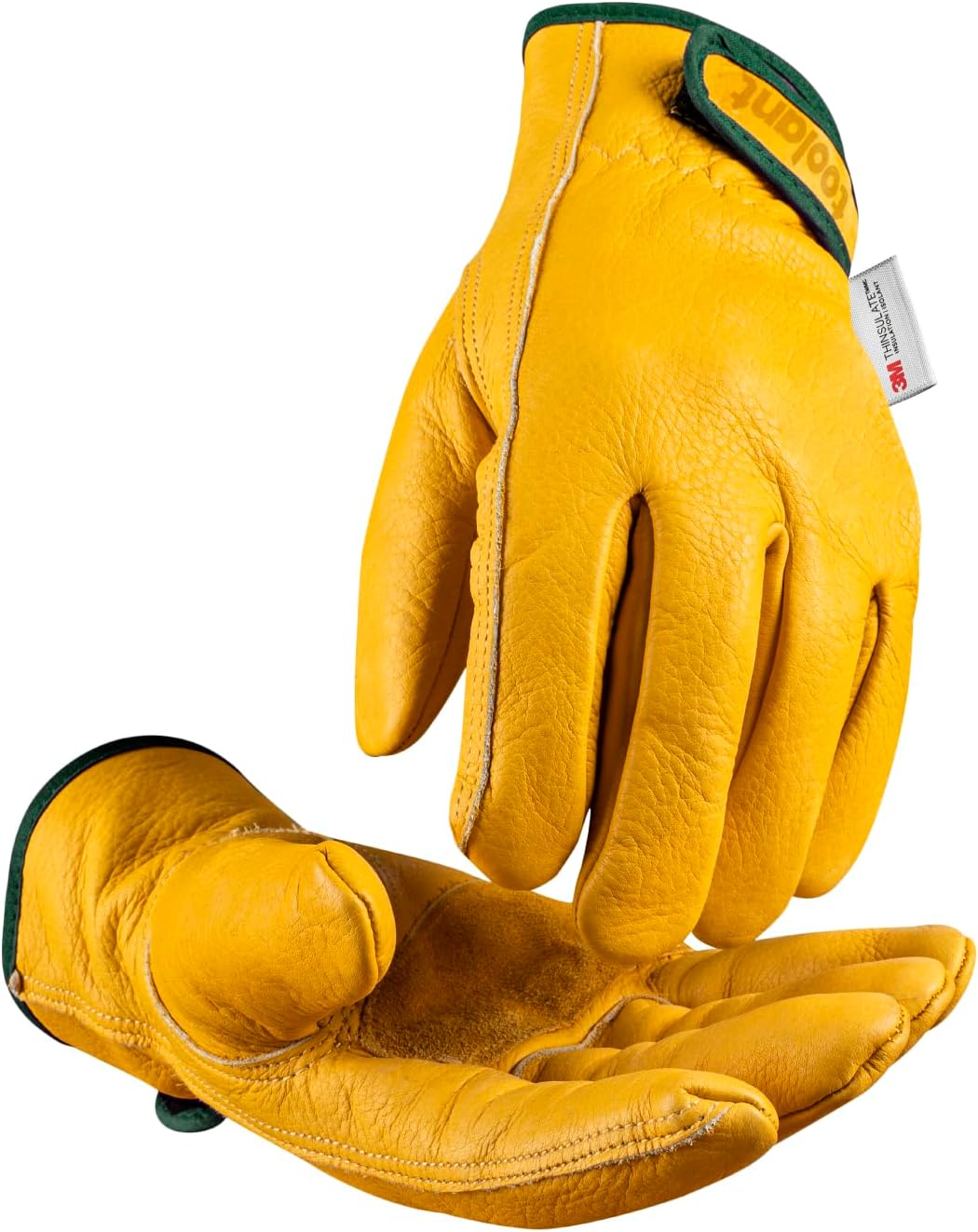 toolant Guantes De Trabajo De Cuero De Invierno, Forro Cálido De Thinsulate 3M Para Trabajo En Climas Fríos, 100% Piel D