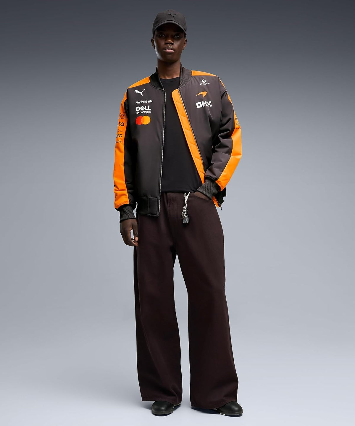 PUMA McLaren F1 2026 Team Bomber - chamarra para hombre, color naranja