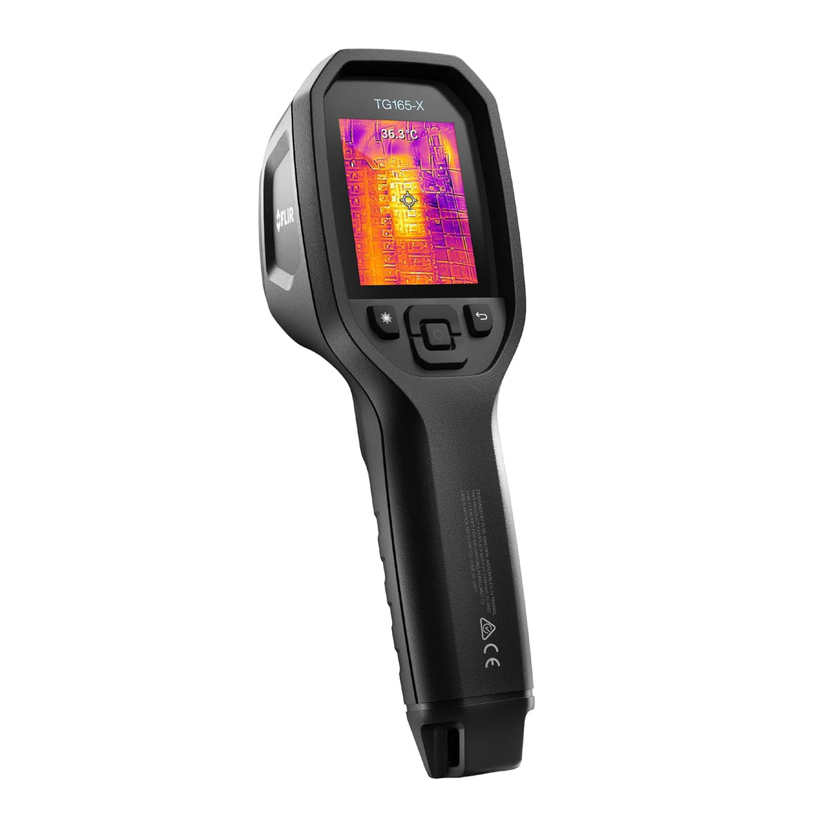 FLIR TG165-X Thermal Imaging Camera with Bullseye Laser: Commercial Grade Infrared Camera for Building Inspection, HVAC 
