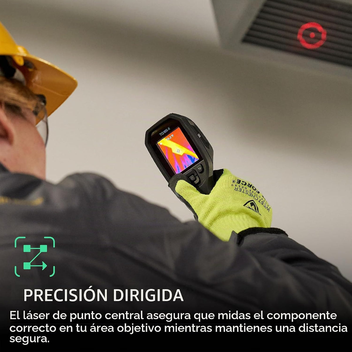FLIR TG165-X Thermal Imaging Camera with Bullseye Laser: Commercial Grade Infrared Camera for Building Inspection, HVAC 