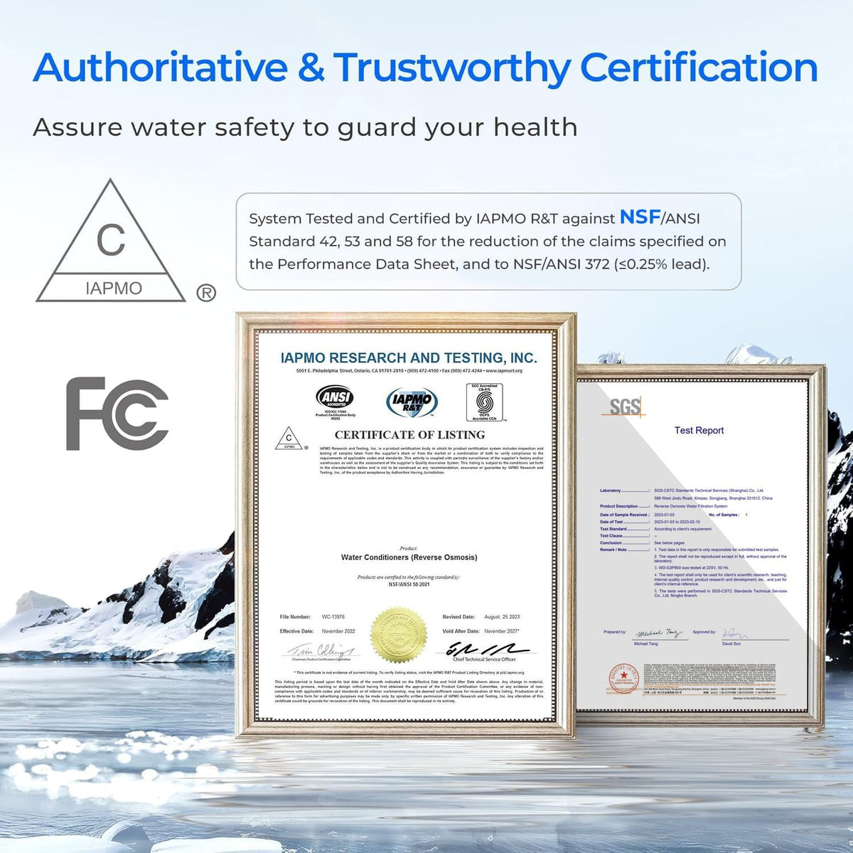 Waterdrop Sistema de filtración de agua potable de ósmosis inversa RO, certificado NSF, reducción TDS, flujo rápido de 4