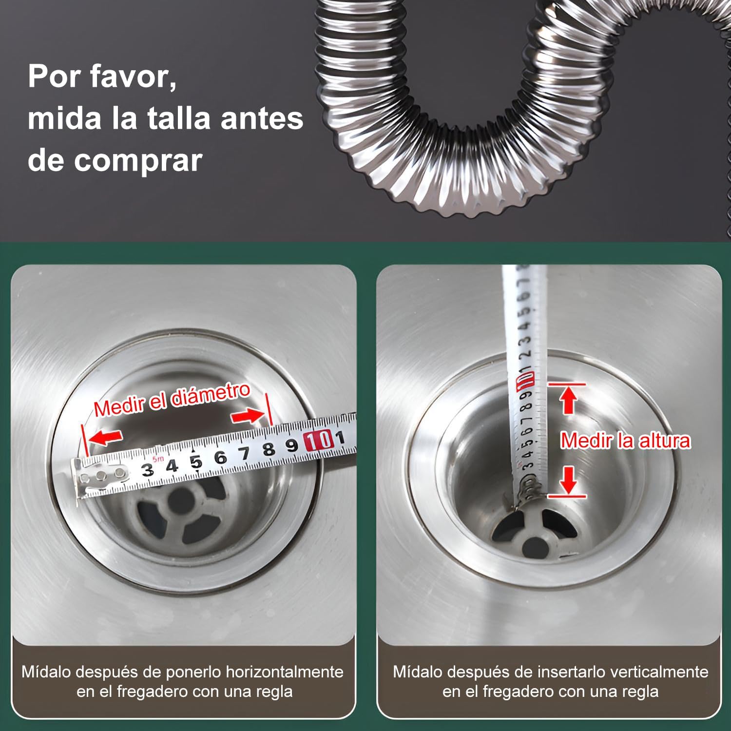 Coladores para Fregadero de Cocina, 2 Coladores De Drenaje Malla De Borde Ancho Filtro, Drenaje para Fregadero de Acero 