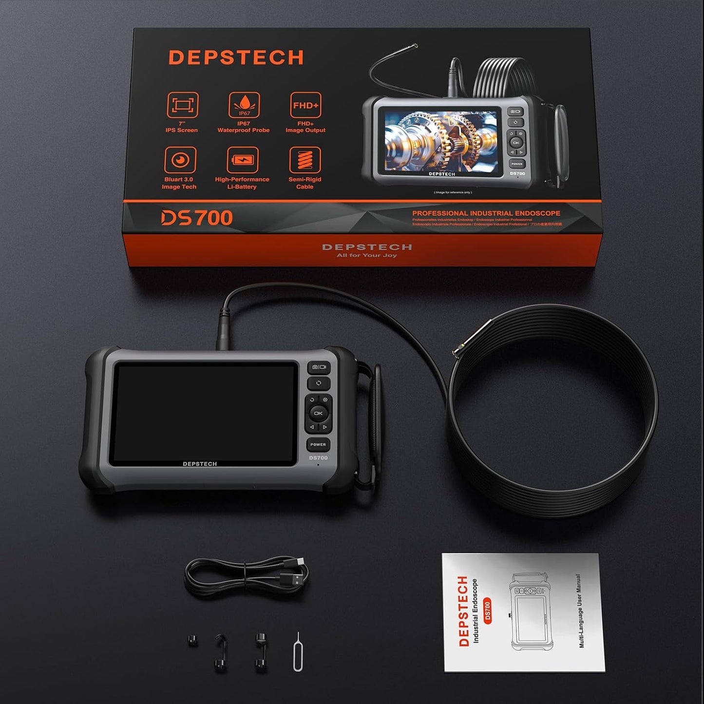 DEPSTECH DS700SE Cámara endoscopio con luces