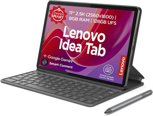 Tablet Lenovo Idea Tab |8GB RAM + 128GB UFS |11" 2.5K| con Teclado en Español y Tab Pen (Modelo 2026)