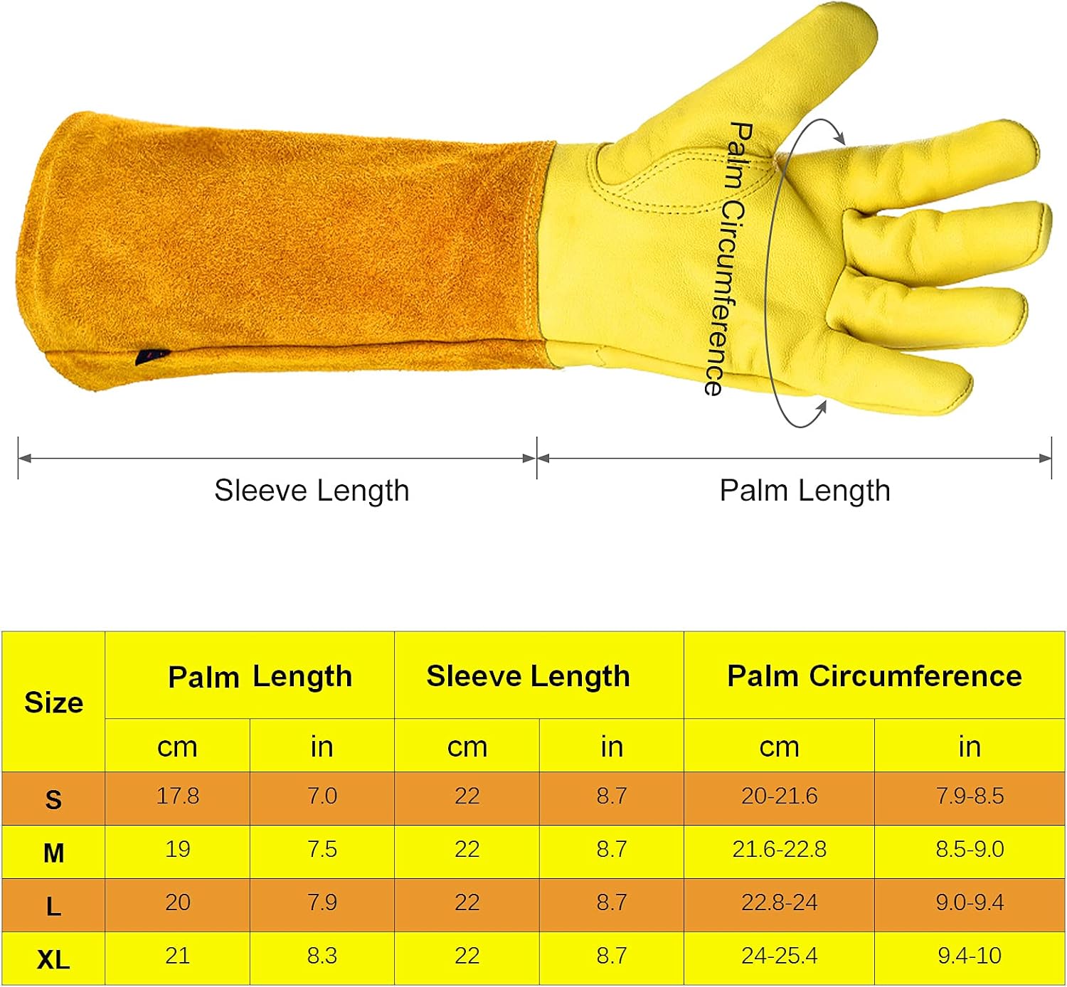 Guantes de soldadura extra largos Guantes resistentes al calor Guantes de jardín a prueba de espinas Guantes de trabajo 