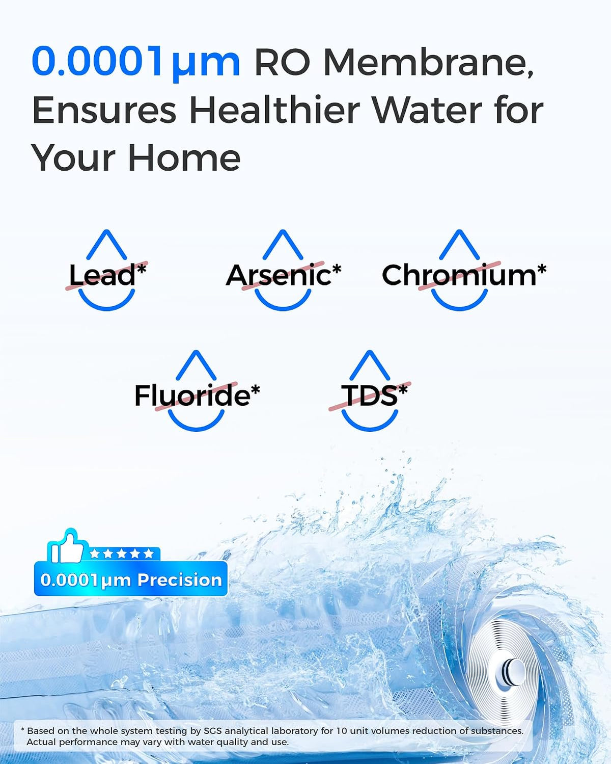 Filtro Waterdrop G3P800-RO, repuesto para sistema Waterdrop G3P800 RO