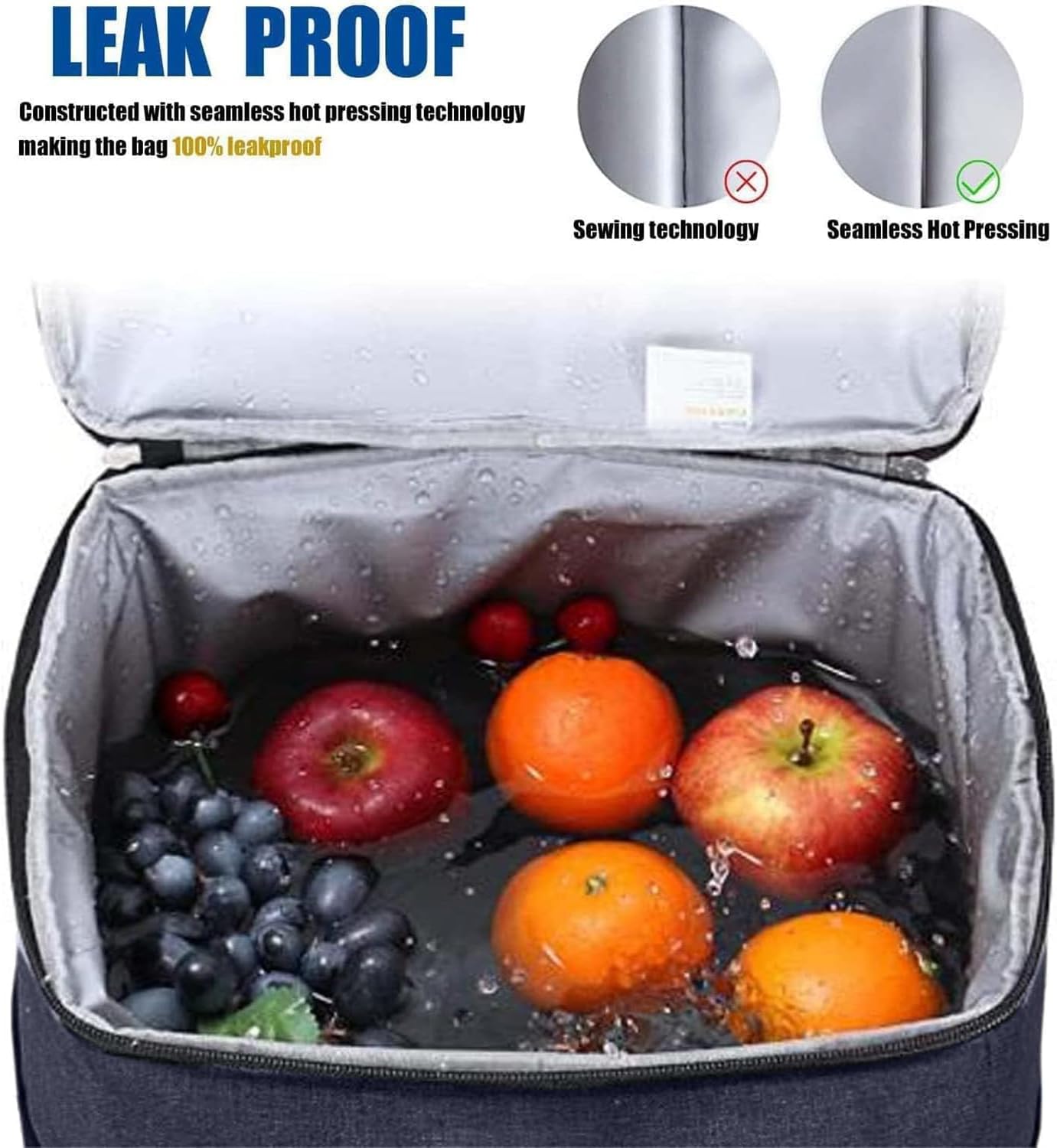 NEWKIBOU Hielera Portatil, Mochila térmica aislada,Hielera Portatil Impermeable y a Prueba de Fugas,Bolsa Térmica Porta 