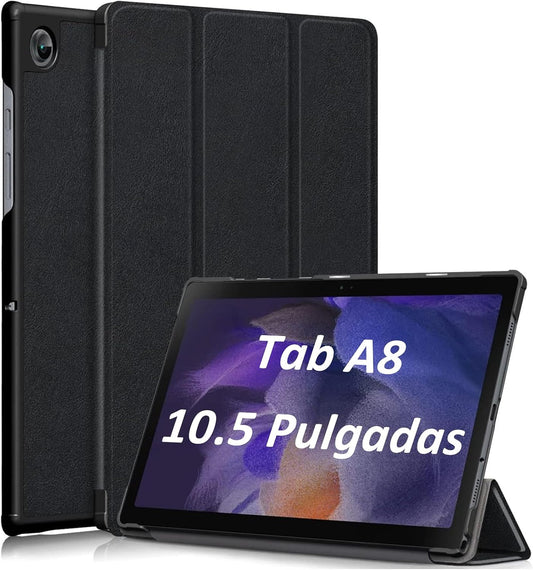 USTIYA Funda para Samsung Galaxy Tab A8 2022 Case SM-X200 SM-X205 SM-X207 10.5 Pulgadas Funda Cuero Protectora PC+PU Sma