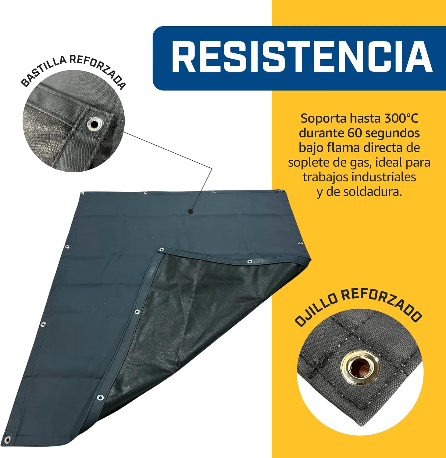 Lona ignifuga antichispa Lona antiflama Reforzada para Uso rudo Lona con Retardante de flama Anti Incendios - Ignifuga 2