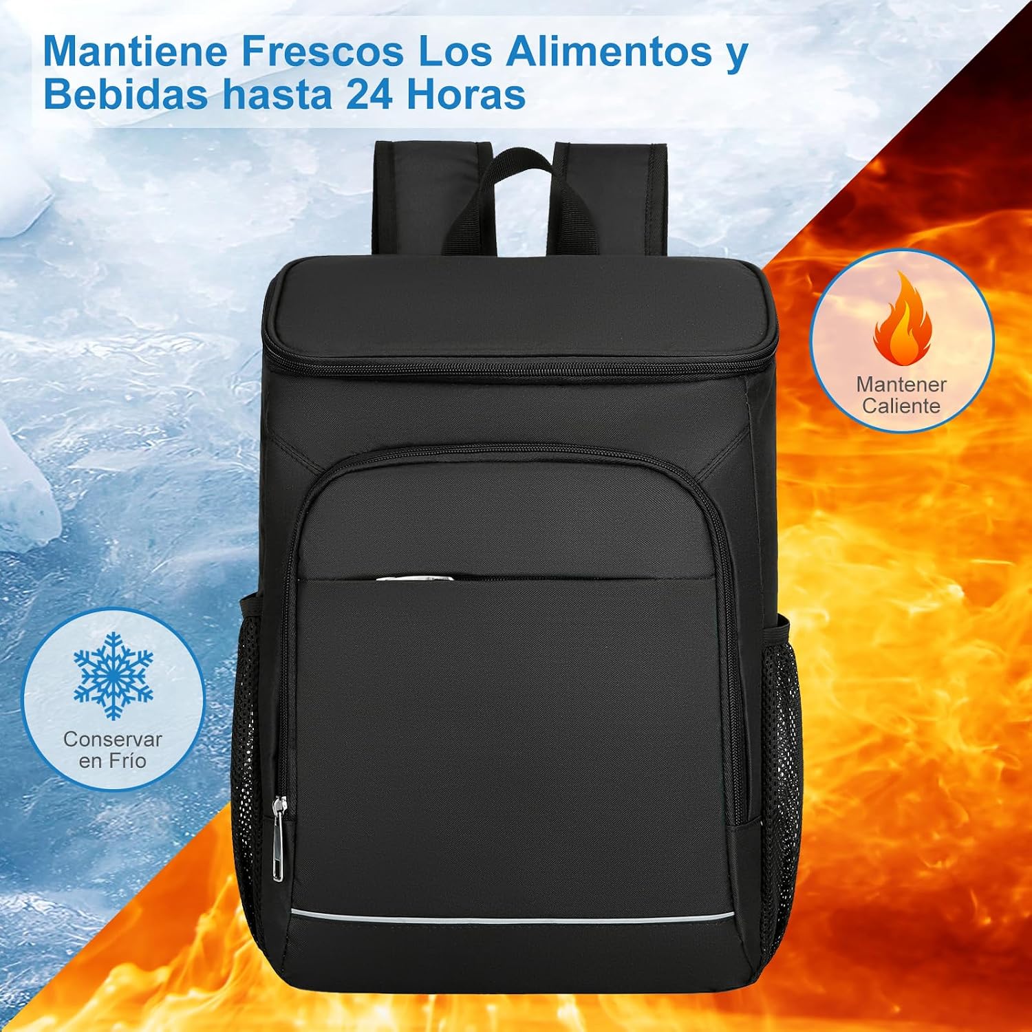 EMAGIE Mochila Hielera Grande - Hielera Portatil 30L Mochila Termica Aislada Impermeable y a Prueba de Fugas Hielera par