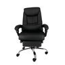 Silla Ejecutiva Techni Mobili Ergonomic Style Tipo Piel con Reposapiés Negro