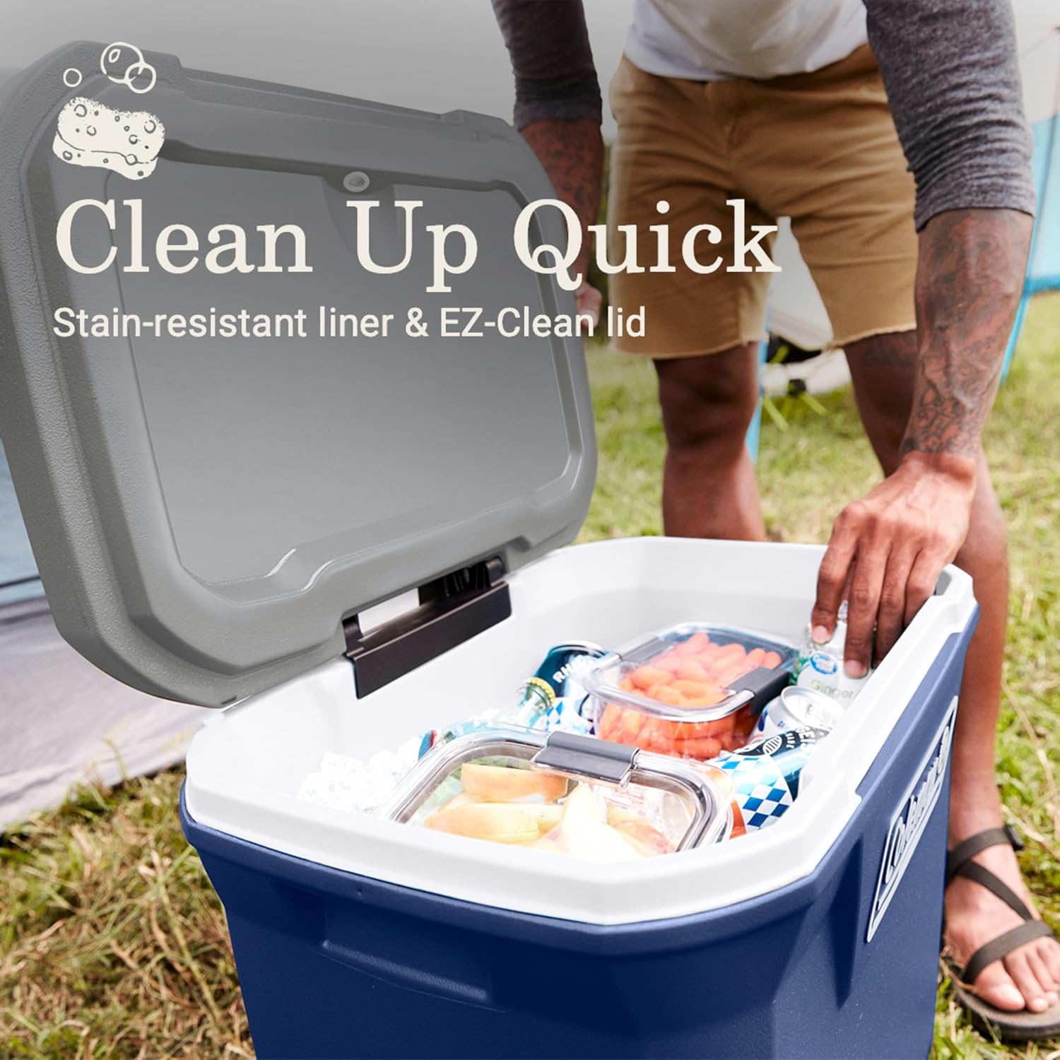 Coleman Serie 316, Enfriador Con Ruedas Unisex Adulto, Twilight, 65QT