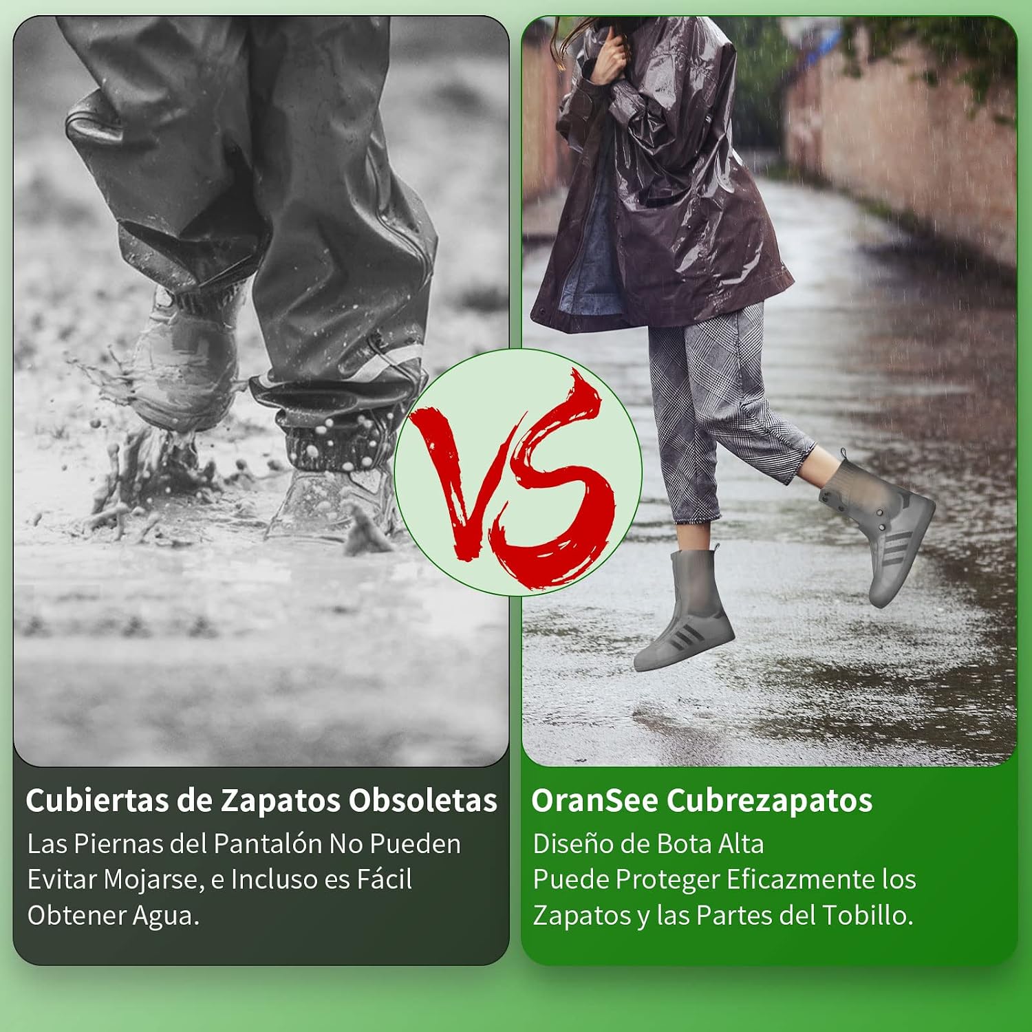 Cubrezapatos Impermeable, Viaje Antideslizante Plegabl de Reutilizable, Barro Ducha de Lluvia Contramedida de Lluvia Apl