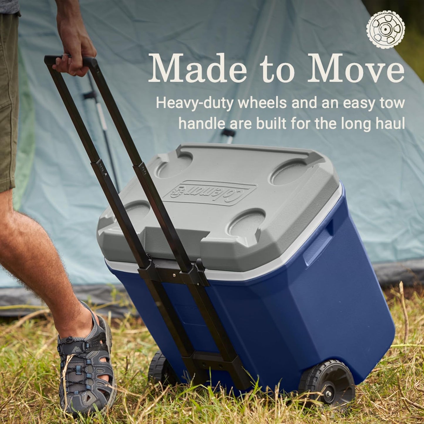 Coleman Serie 316, Enfriador Con Ruedas Unisex Adulto, Twilight, 65QT