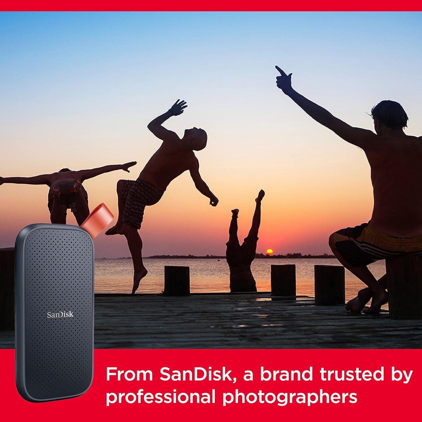 SanDisk SSD portátil de 1 TB - hasta 800 MB/s, USB-C, USB 3.2 Gen 2 - SDSSDE30-1T00-G26