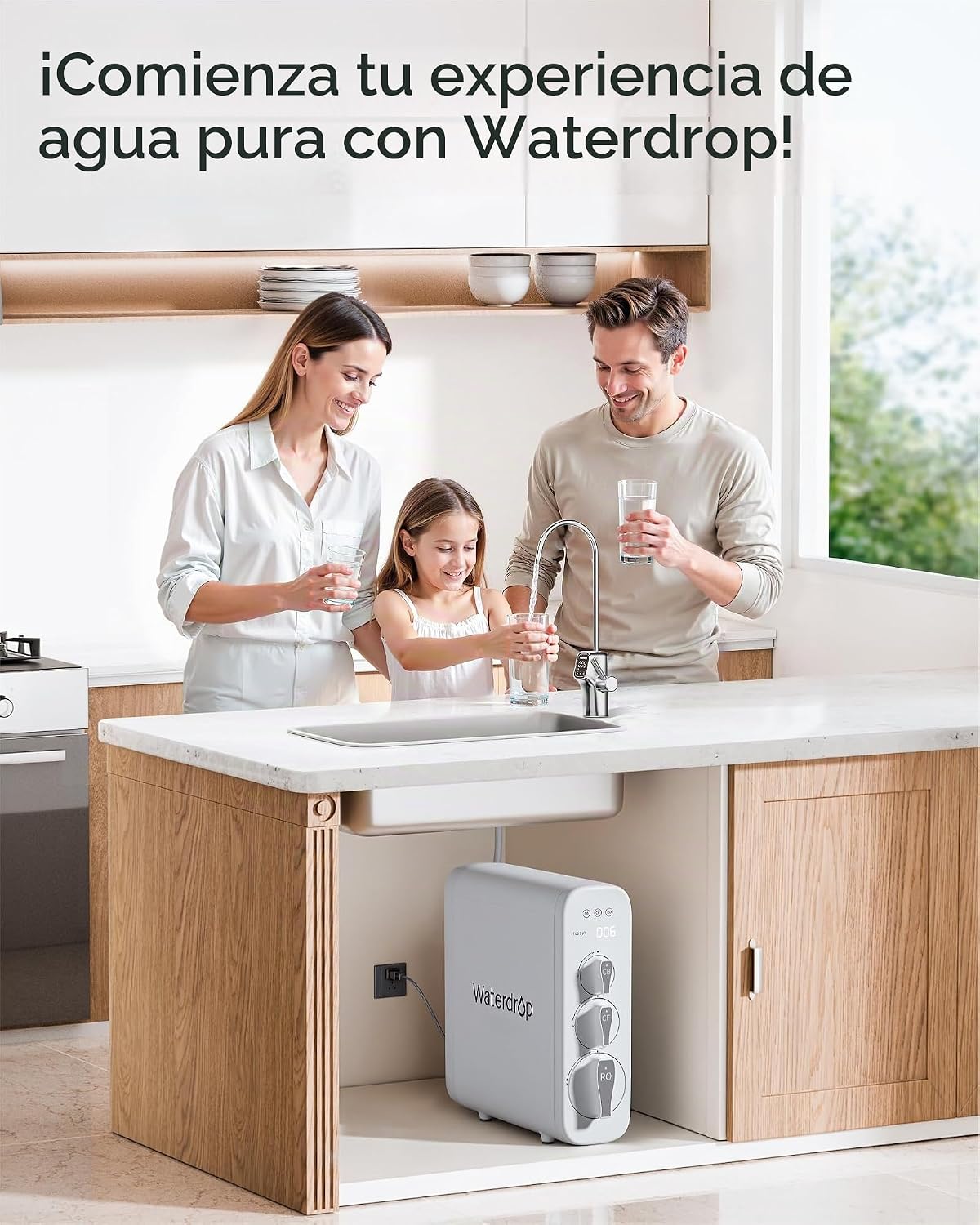 Waterdrop WD-G3-W Replacement Filter 1-Year Combo, Pack of 2 WD-G3-N1CF Filters and 1 WD-G3-N3CB Filter
