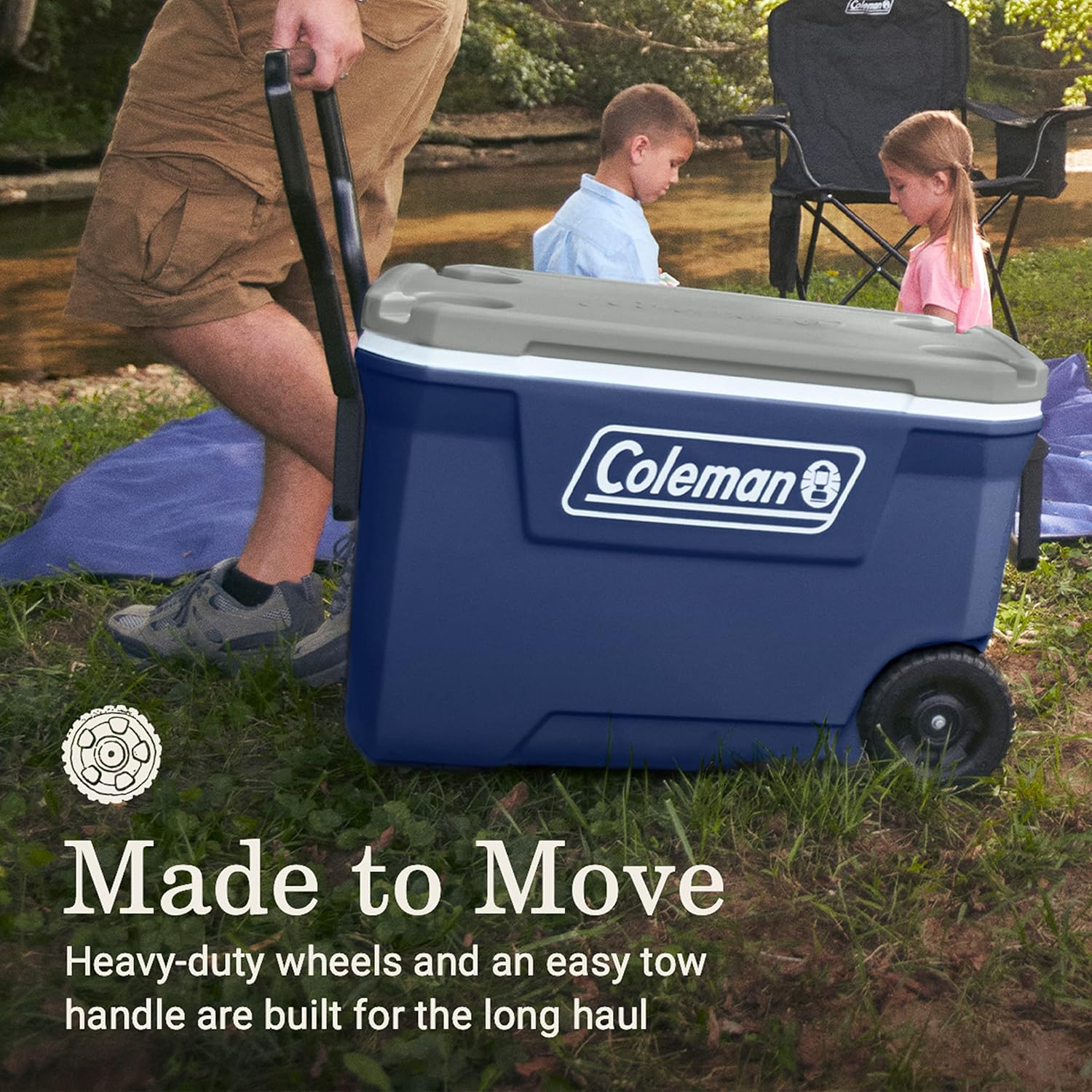 Coleman Serie 316, Enfriador Con Ruedas Unisex Adulto, Twilight, 62QT