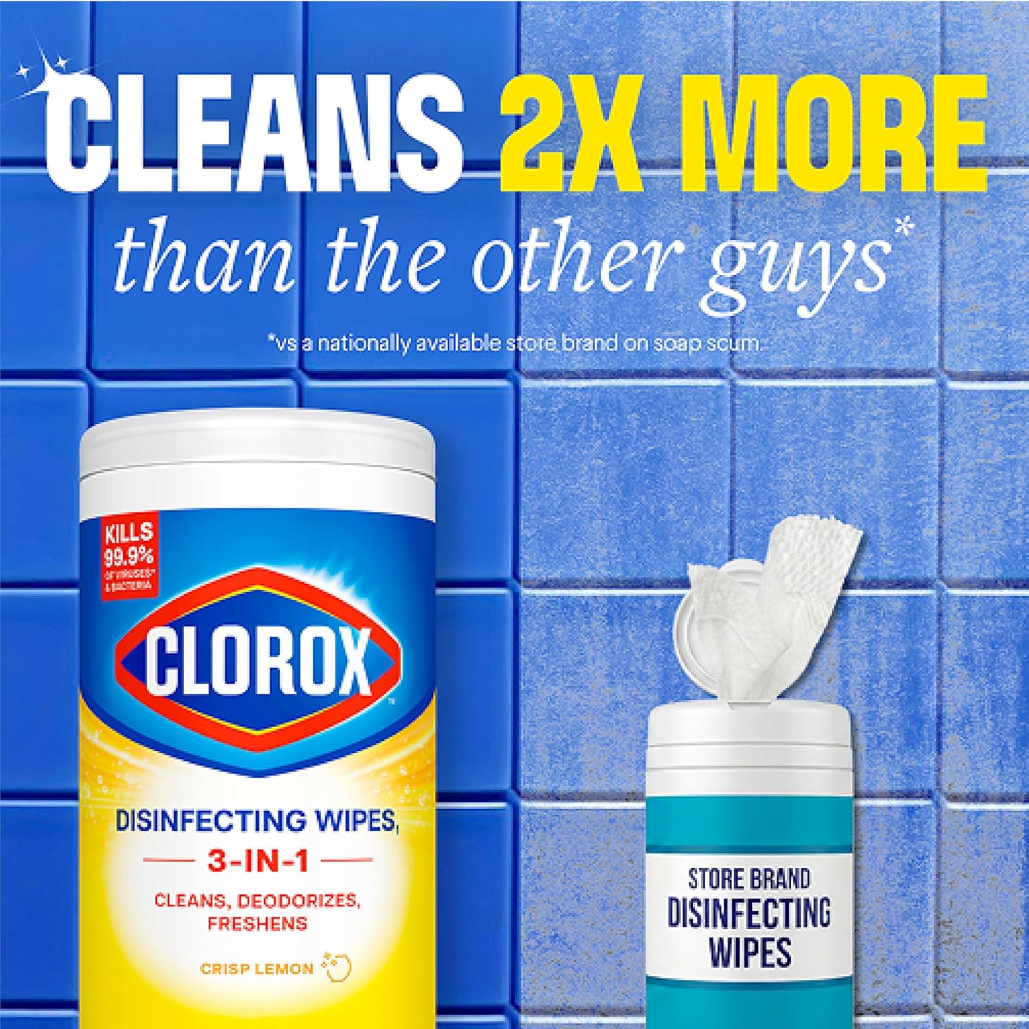 Toallitas Desinfectantes Clorox Limón 75 Un
