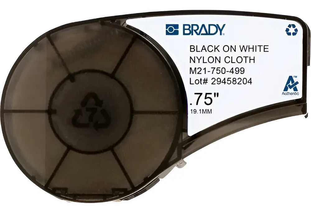Etiquetas Brady M21-750-499 Blanco Con Tinta Negra .75x16ft
