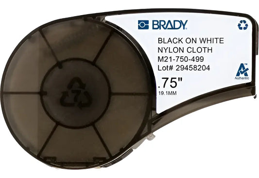 Etiquetas Brady M21-750-499 Blanco Con Tinta Negra .75x16ft
