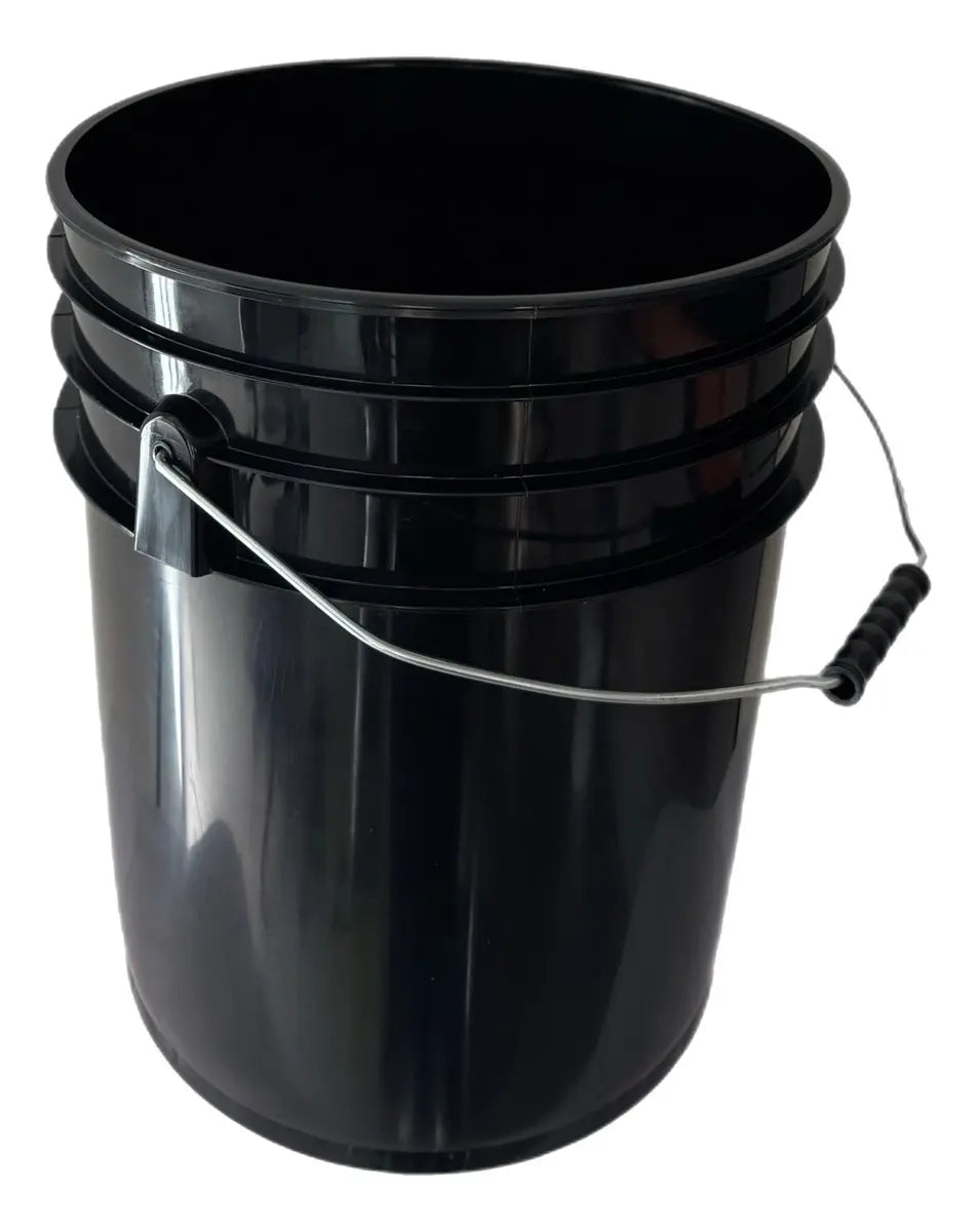 Cubeta Plástico Tapa Flex 19 Litros Grado Alimenticio Color Negro