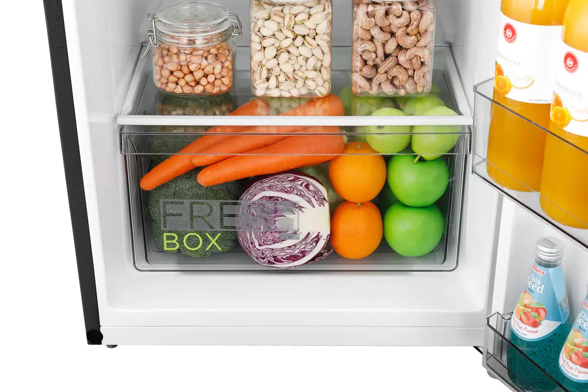 Refrigerador Top Mount Midea Inverter Quattro Jazz Black 9 Pies Cúbicos