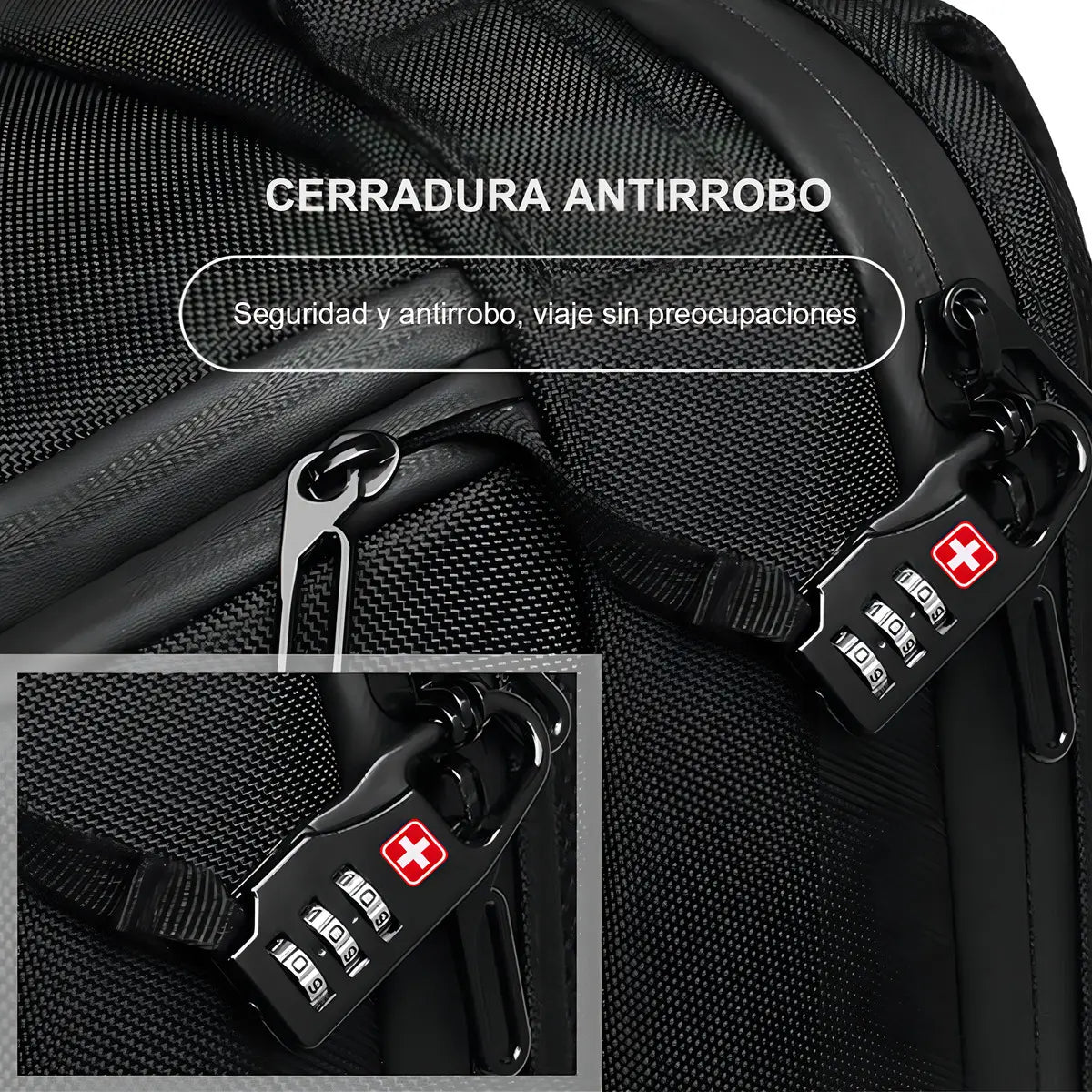 14 Pzs Candados Combinación Aleación Zinc Candado De Seguridad De Aleación De Zinc 3 Dígitos Para Mochilas Maletas Negro