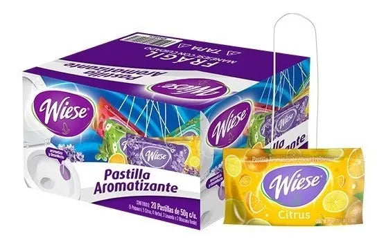 Wiese Pastilla Aromatizante Para Baño 50g Caja C/20 Piezas